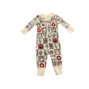 Hanna Andersson Baby Christmas Star Wars Sleeper - Size 0-3 months - Like New!